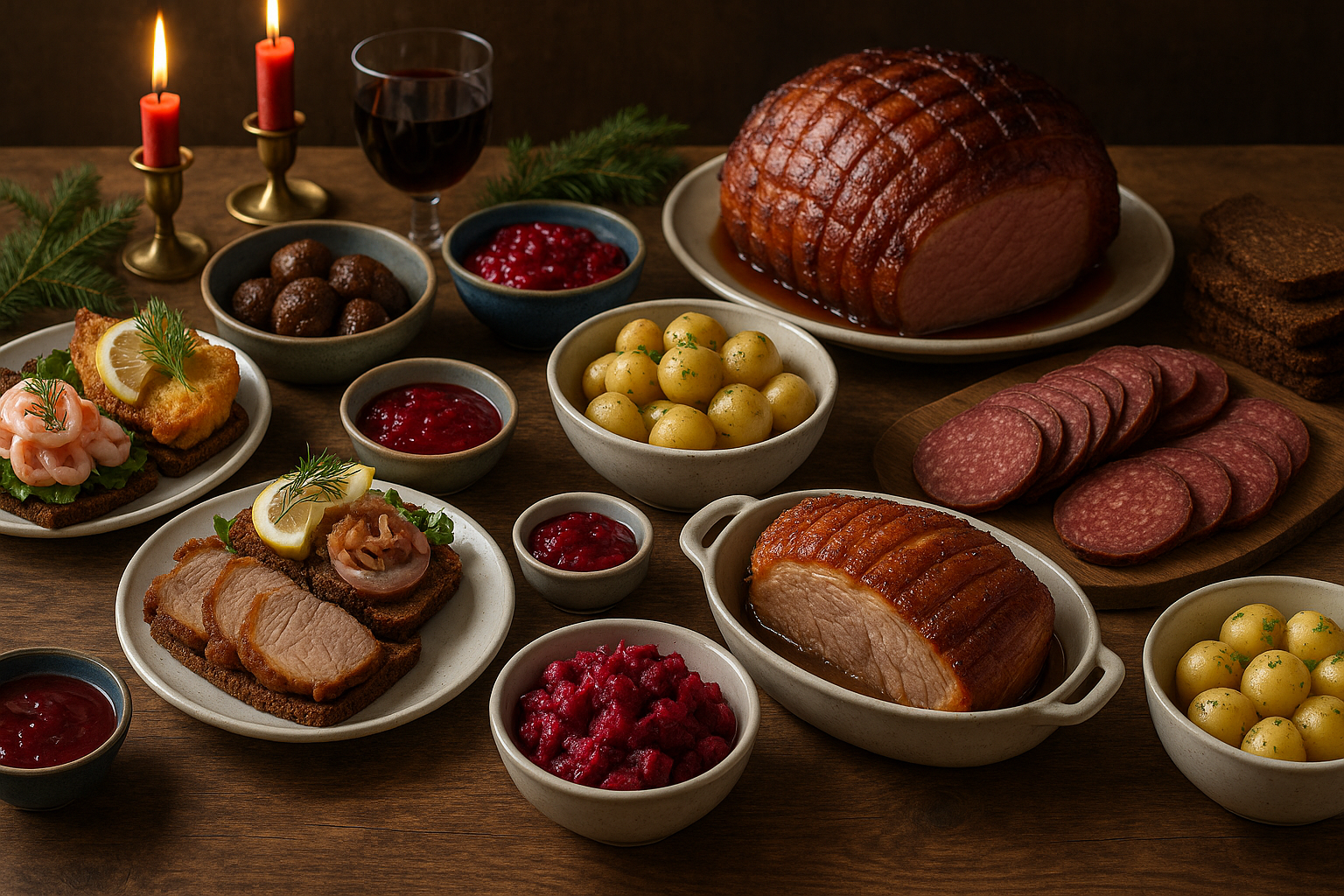 julefrokost opskrifter - Illustration